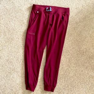 Figs Burgundy Zamora Joggers